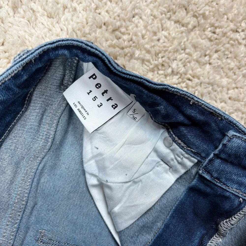 PETRA 153 Women's‎ Blue Distressed High Rise Skinny Jeans Size 29